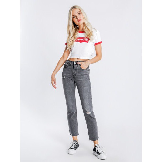 Áo thun croptop Lev xuất xịn