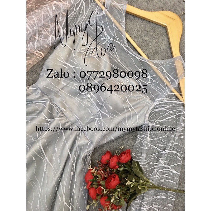 Đầm dự tiêc xoè cúp bra chất ren TRIPBLE T DRESS - Size S/M/L - MS92Y