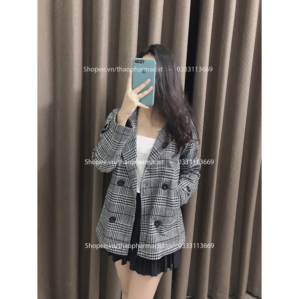 [New 2021] Áo khoác dạ kẻ caro, áo khoác dạ nữ, dạ tweed dáng dài, dạ vest kẻ hàng Quảng Châu cao cấp, kaki nu co long | BigBuy360 - bigbuy360.vn