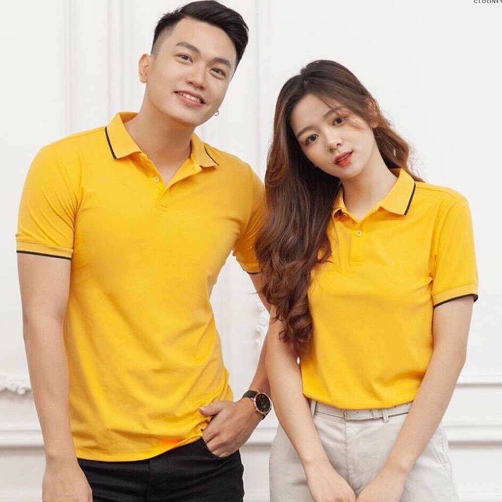 Áo polo nam nữ-cổ bẻ phối viền tinh tế,áo phông nam nữ - PANDO FASHION AP41