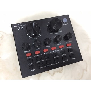 Sound Card V8 Auto Tune Chuyên Âm , Live Stream ( Bản Quốc Tế )