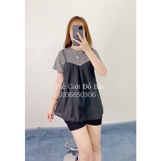 ÁO BẦU CHẤT ĐŨI XƯỚC MẶC CẢ BẦU NHỎ - BẦU TO &amp; SAU SINH