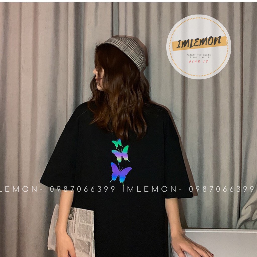 ÁO THUN PHẢN QUANG BƯỚM 7 MÀU UNISEX SIÊU HOTAS SIÊU ĐẸP