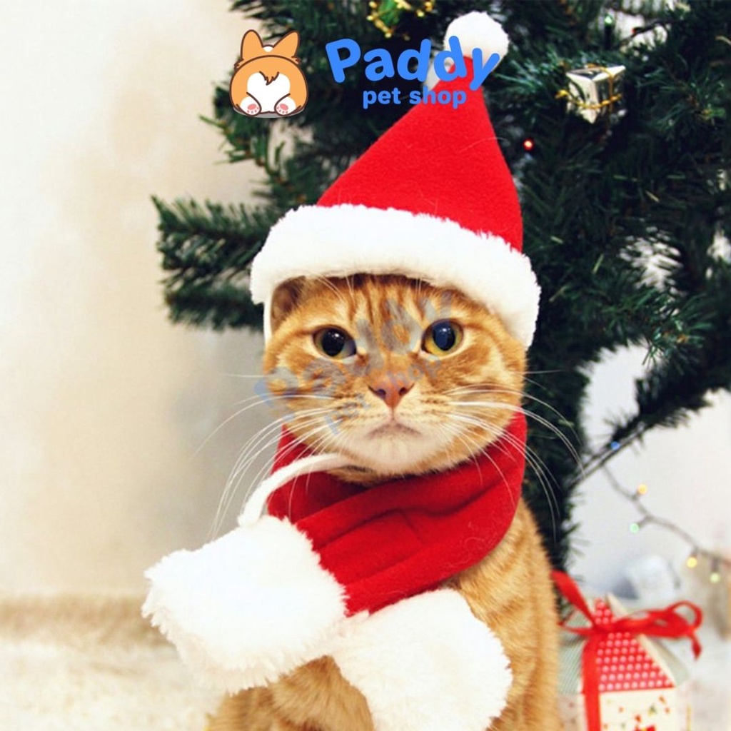 Nón Mũ Noel Giáng Sinh Cho Chó Mèo