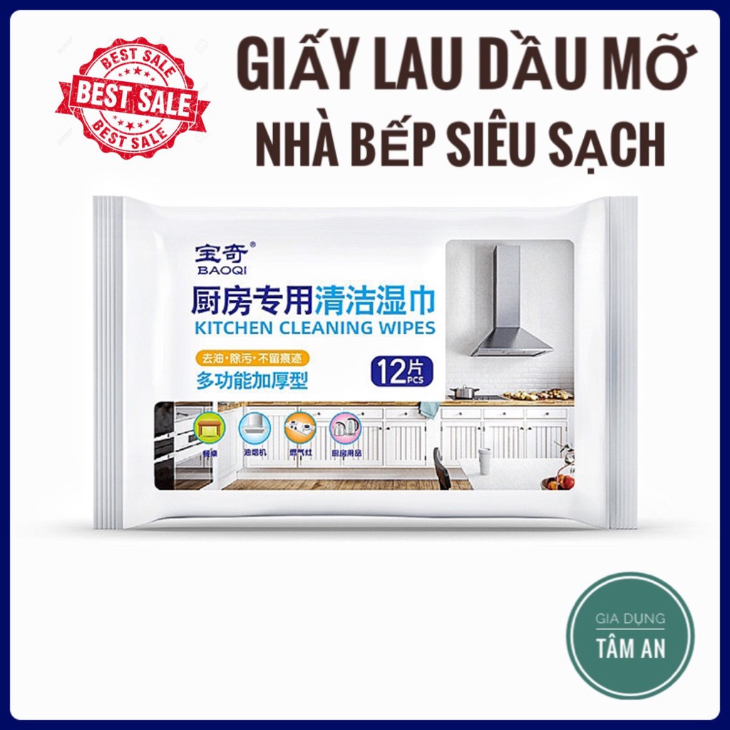 Giấy lau bếp Kitchen Wipe - Lau dầu mỡ SIÊU TỐC