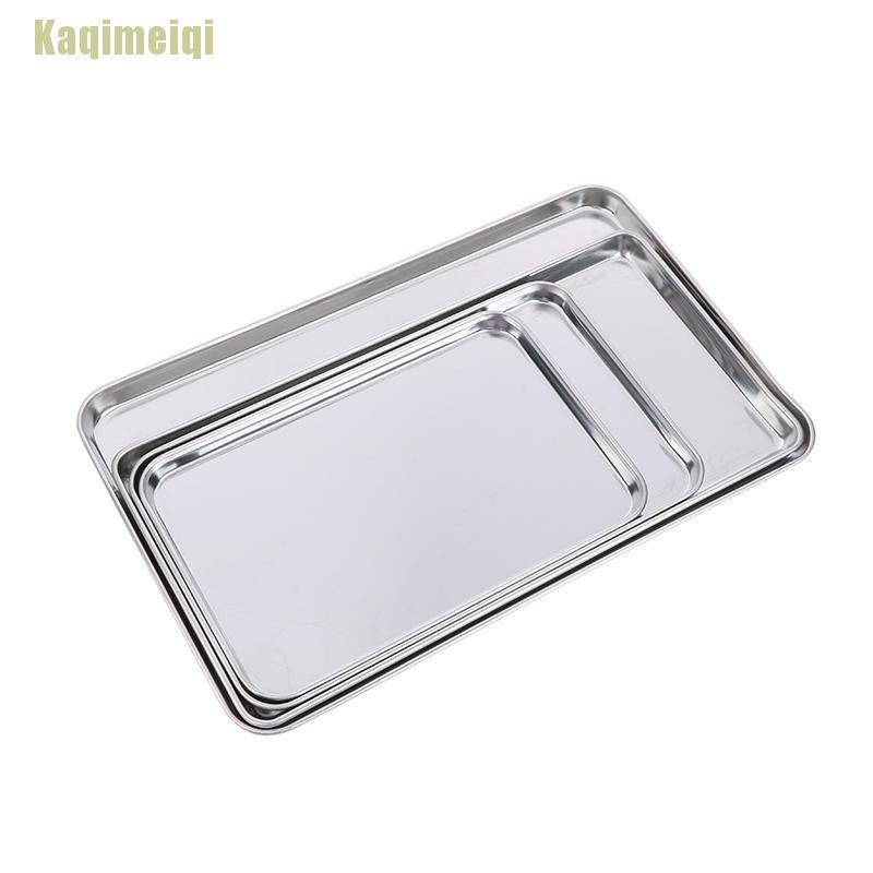 Khay inox hình chữ nhật chuyên dụng cho làm bánh