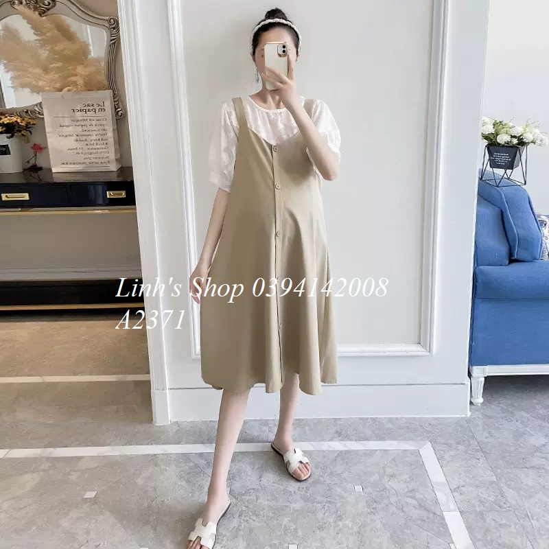 Set Áo Váy Bầu Đầm Bầu Xinh A2371