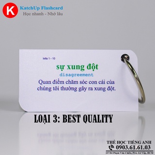 COMBO Flashcard Tiếng Anh TOEFL (1100 từ) – 3 loại giấy