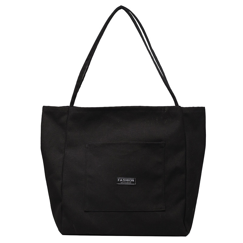 Túi Xách Canvas Sức Chứa Lớn Màu Kẹo Ngọt Phong Cách Hàn Quốc Đơn Giản Cho Nữ