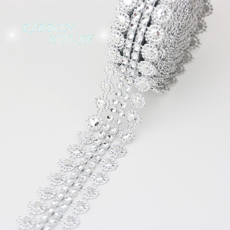 5yards / lot Plastic Rhinestone Home Living Decor