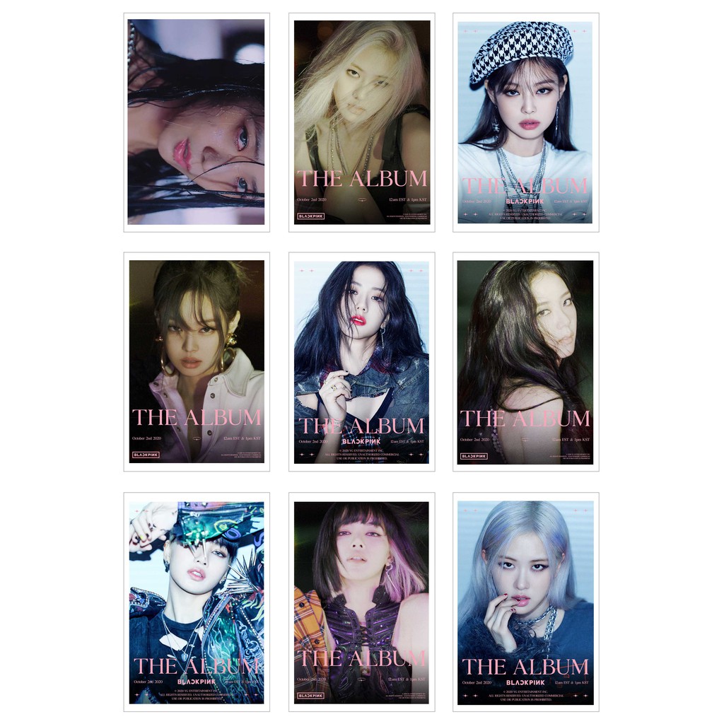 [Ép Lụa] Lomo Card 54 Ảnh BLACKPINK - Lovesick Girls