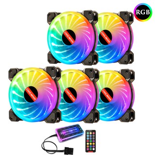 Bộ 5 Quạt Tản Nhiệt, Fan Case Coolmoon V2 Led RGB (Version 2021) - Kèm Hub + Remote