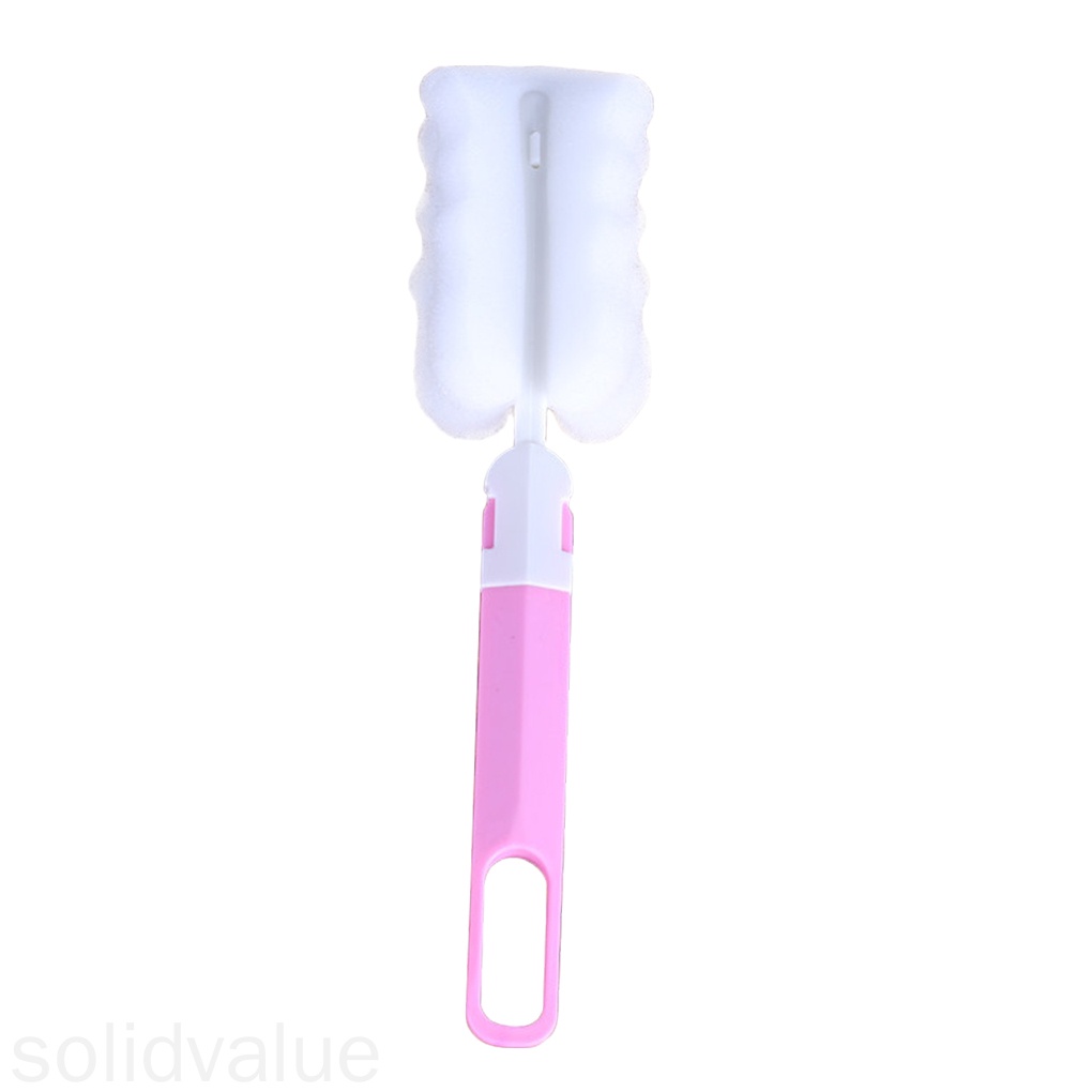 Bàn Chải Mút Xốp Cán Dài Vệ Sinh Chai Lọ Tiện Dụng