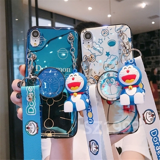 Ốp điện thoại có dây gài đeo chéo vai hình Doraemon cho XIAOMI REDMI NOTE 9 6 8 5 5A 7 PRO 9C PLUS tiện dụng