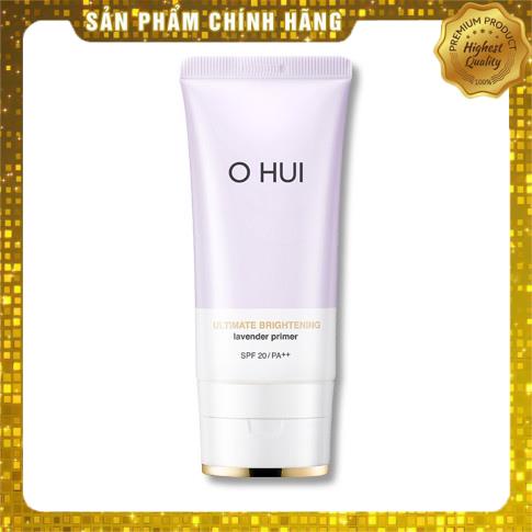 [1ml] Gói Kem Lót dưỡng trắng da, Hiệu chỉnh sắc vàng và đỏ Ohui Ultimate Brightening Lavender Primer SPF20/PA++