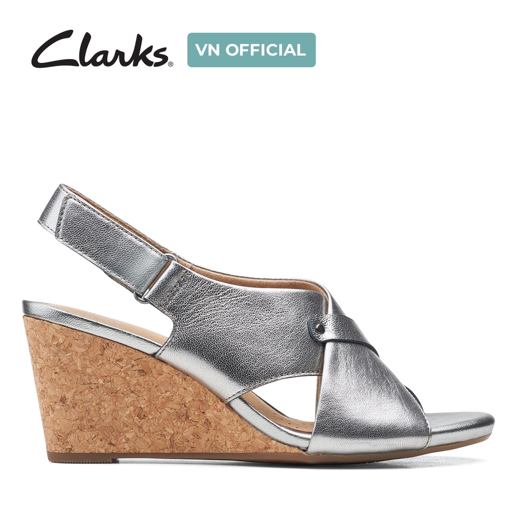 Giày Xăng Đan Đế Bằng Nữ CLARKS Margee Eve Màu Metallic
