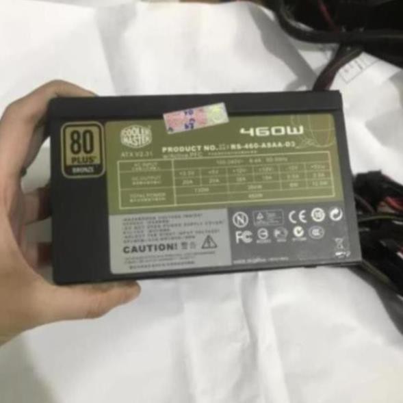 Nguồn Cooler Master 460w chuẩn 80 plus tem xanh lá