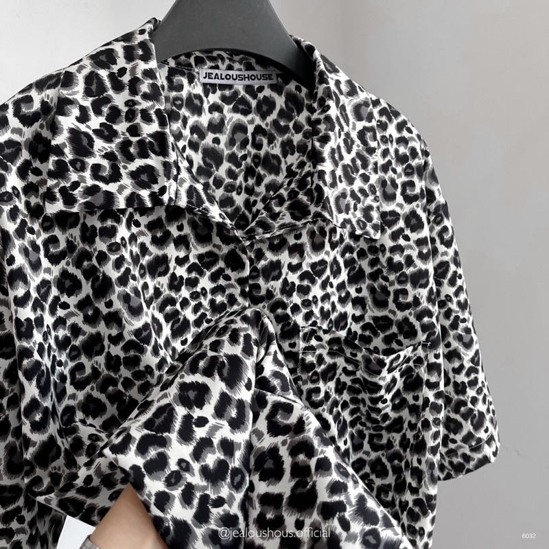 Áo sơ mi nữ, áo sơ mi Acacia họa tiết da báo Jealous Product 6032