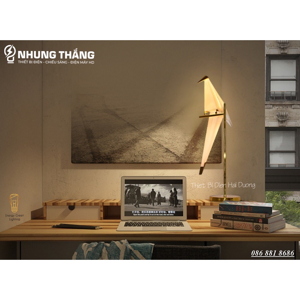 Đèn Cây Đứng Chim Hạc Cao Cấp DB-C1 - Cao 82cm - Kiểu Dáng Sang Trọng - Trang Trí Phòng Khách,Phòng Ngủ,Đọc Sách