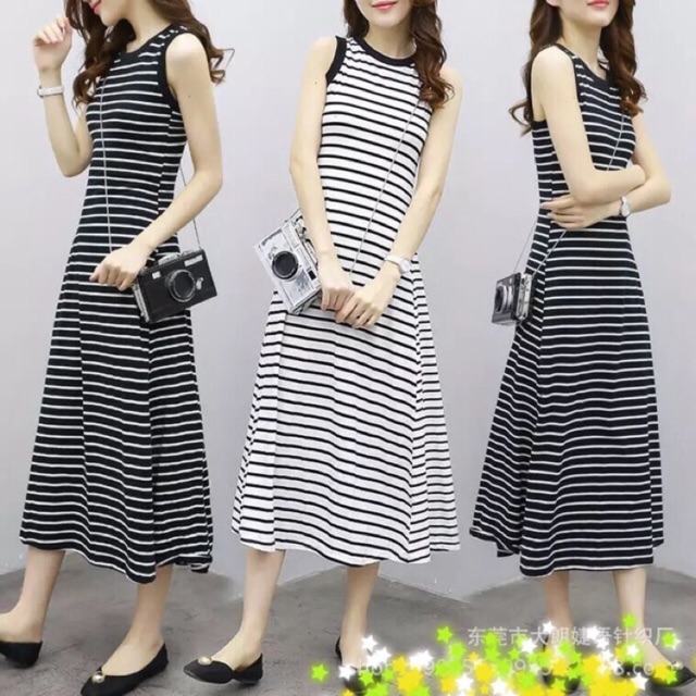 Combo váy maxi len quảng châu