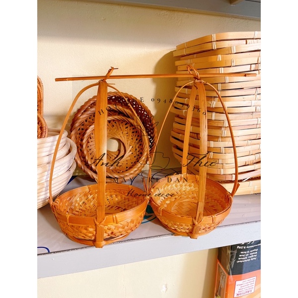 Bộ quang thúng, quang gánh decor ban thờ trang trí nhà cửa( ảnh thật) shop