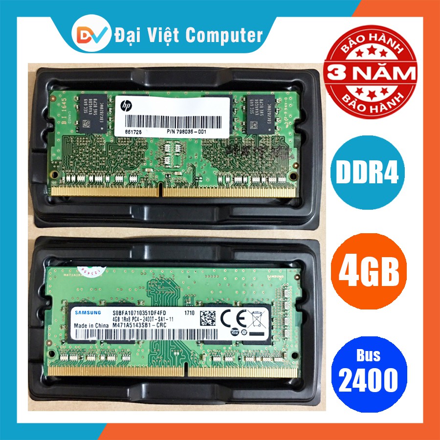 Ram laptop 16GB 8GB 4GB DDR4 bus 2400 MHz