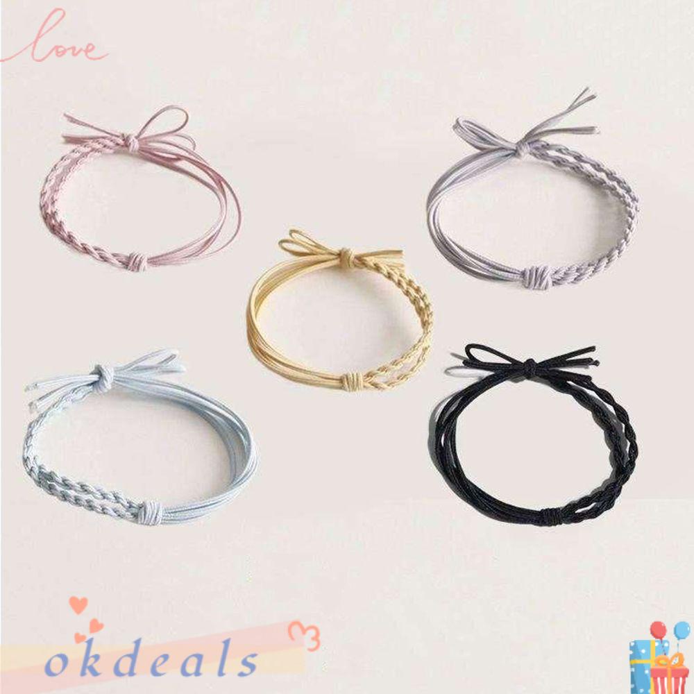 Dây Buộc Tóc Sợi Dệt Thủ Công Đơn Giản|4 Trong 1