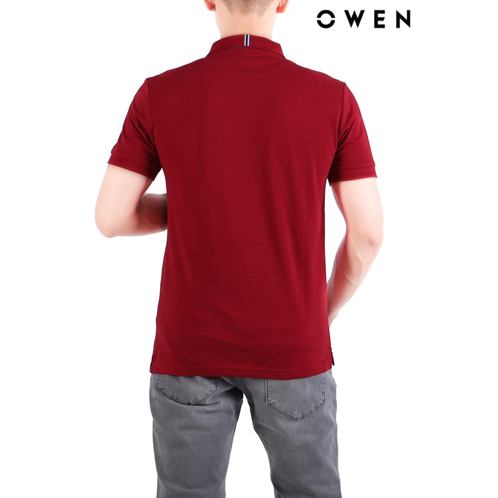 Áo polo ngắn tay nam OWEN Bodyfit màu đỏ - APV21878