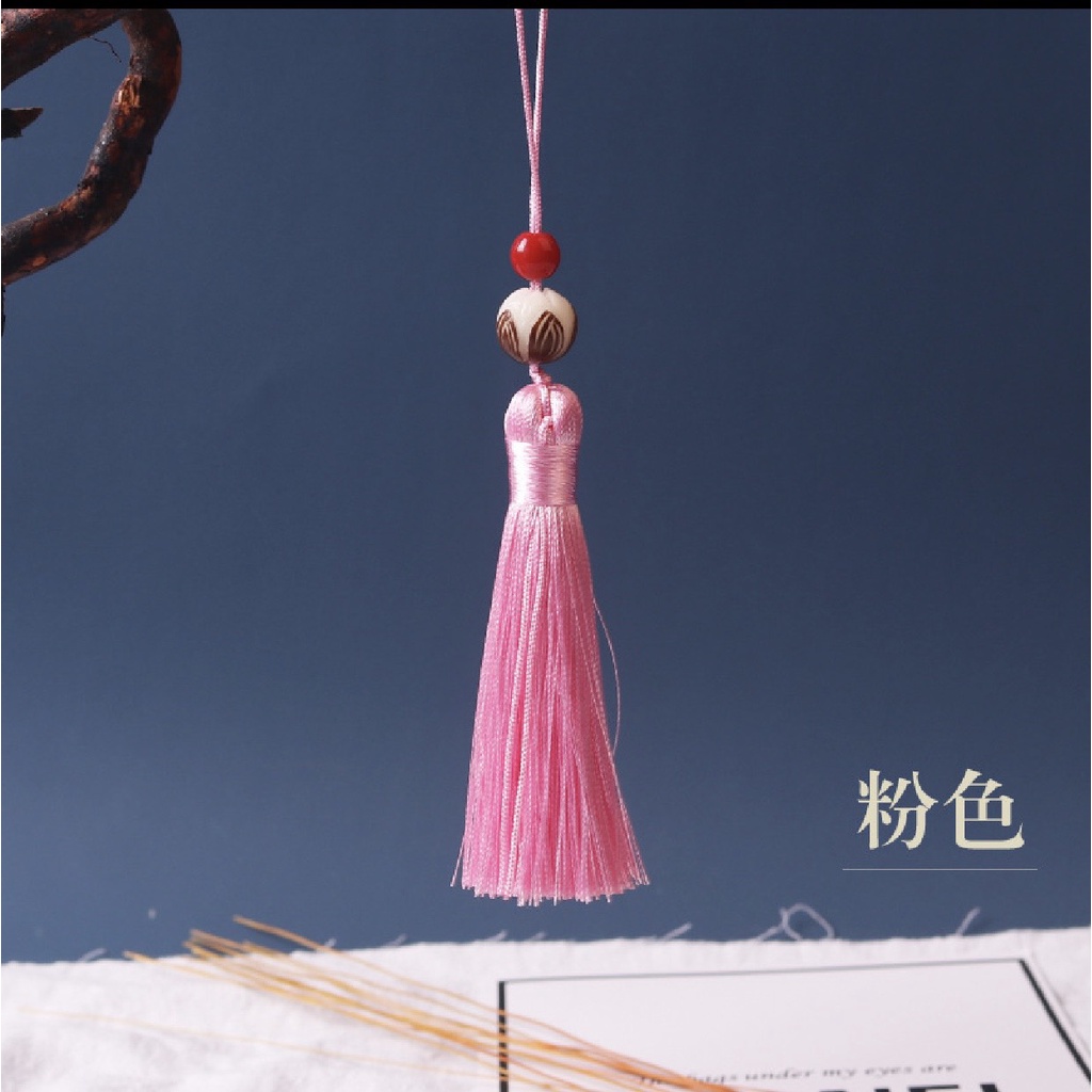 Dây Tua Rua Trang Trí Tượng Phật DIY Trên Xe Hơi - Phụ Kiện Trang Trí Xe Ô Tô , Decor Trụ Gỗ Sen