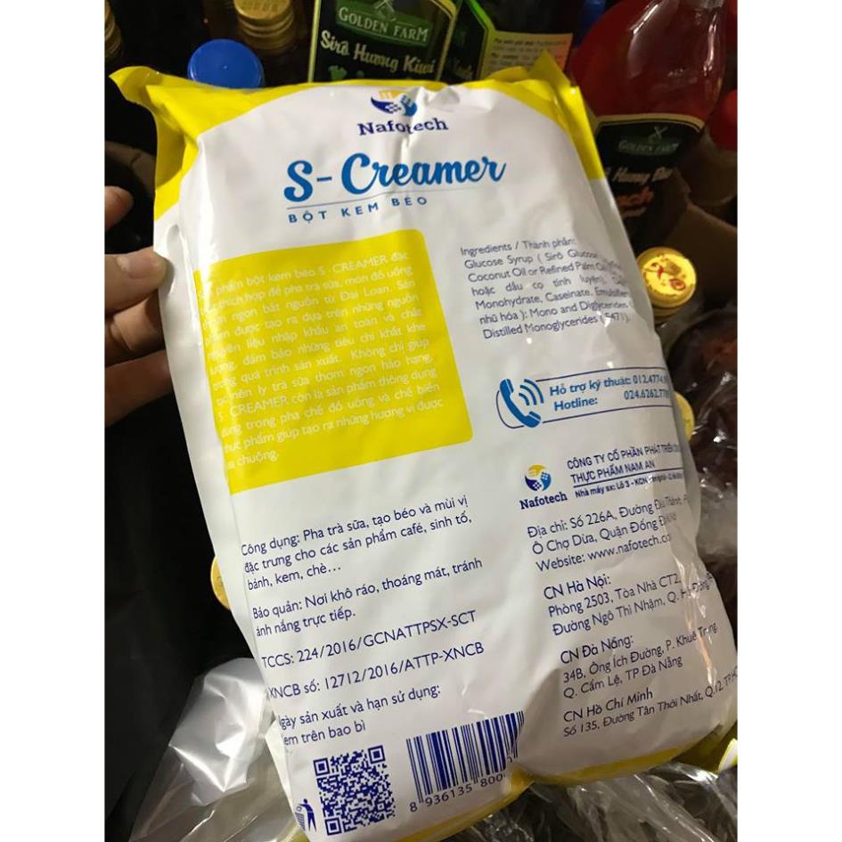 Bột kem béo pha trà sữa Đài Loan S- Creamer 1kg / Bột kem béo B one Thái Lan 1kg