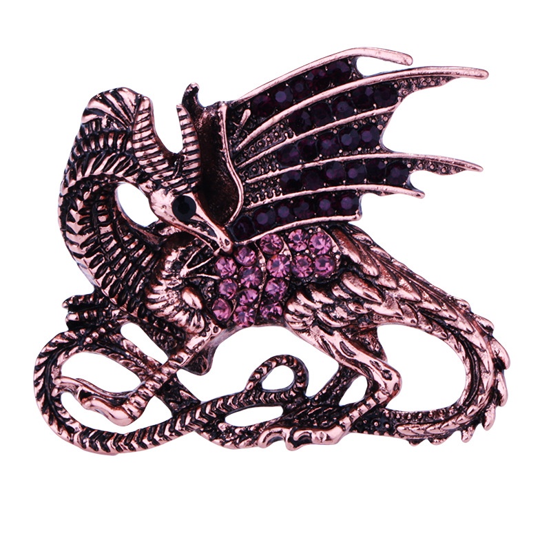 Mới Ghim Cài Áo Hợp Kim Hình Khủng Long Biển Phong Cách Retro