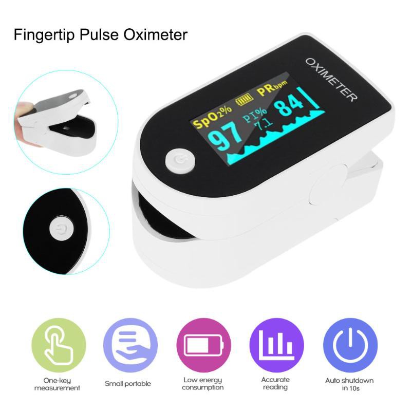 Máy đo Nồng độ Oxy Trong Máu Và Nhịp Tim Finger Pulse Oximeter