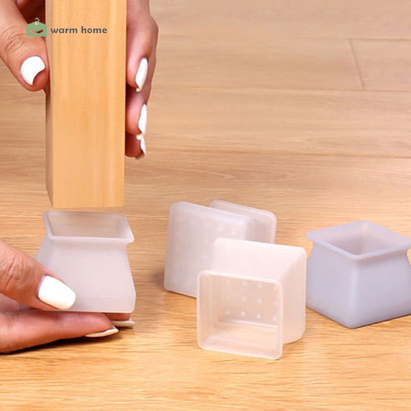 Miếng đệm silicon bọc chân bàn ghế chống ồn tiện dụng chất lượng cao