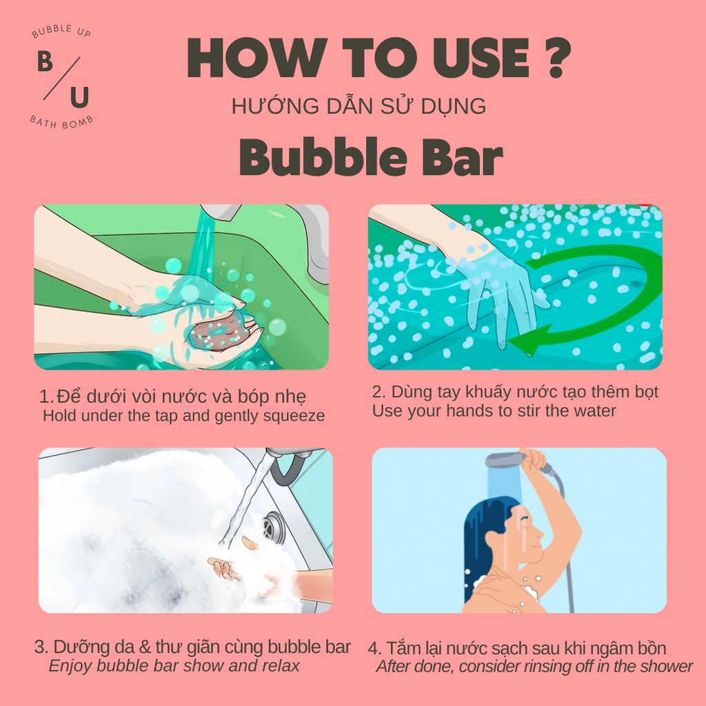 RED VELVET Viên kem tạo bọt siêu khủng/ Bubble Bar [Bubble Up]