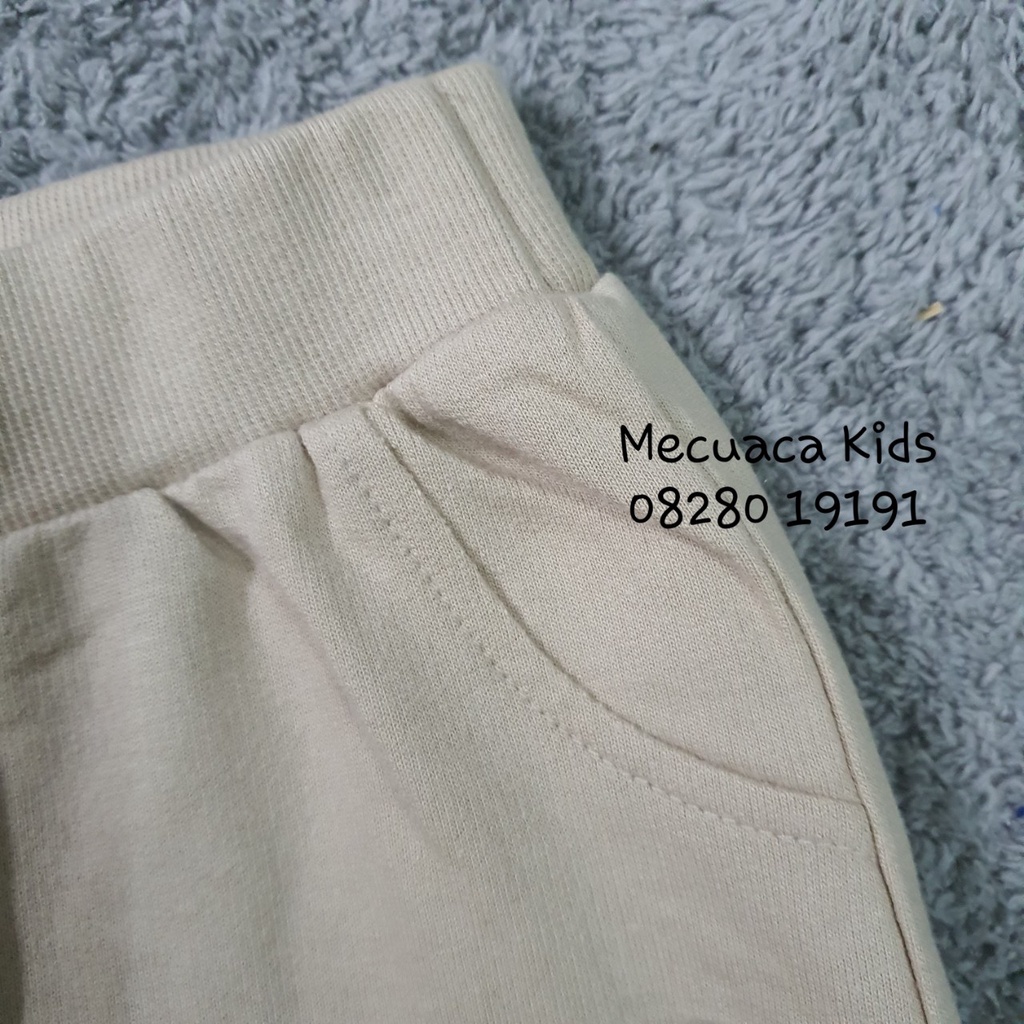 [100-110] Quần bomber cạp chun da cá cho bé trai bé gái xuất Hàn