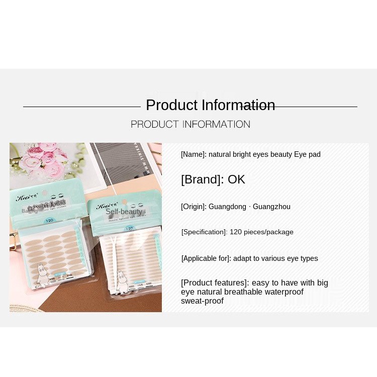 Set 120 miếng dán kích mí trong suốt tự dính tiện lợi | BigBuy360 - bigbuy360.vn