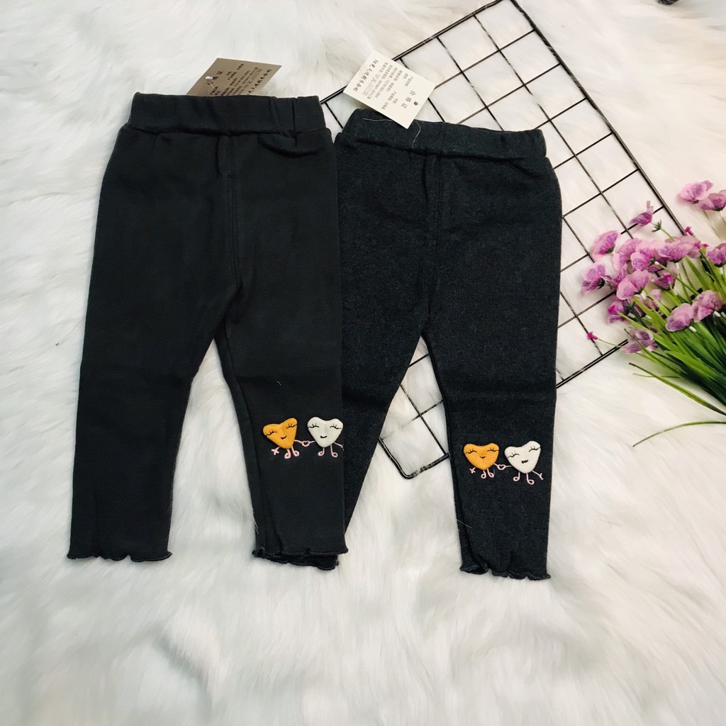 Quần legging lót lông bé gái size 8-17kg hàng QC