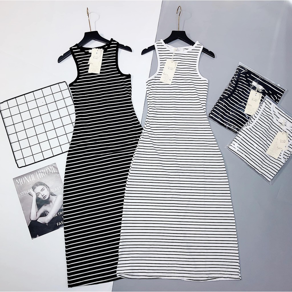 Váy Kẻ 3 lỗ dài 2 màu 09(kèm ảnh thật,video) | BigBuy360 - bigbuy360.vn