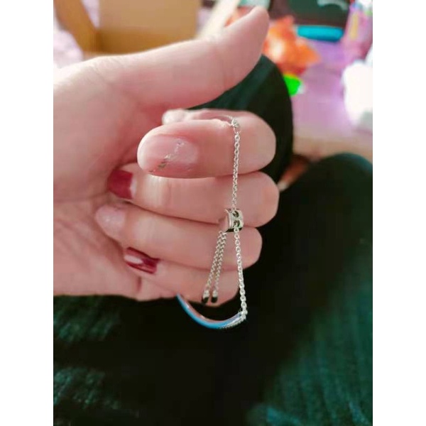 Vòng Tay Thiên Nga Xanh Có Biểu Tượng Trong Hộp Quà Đẹp