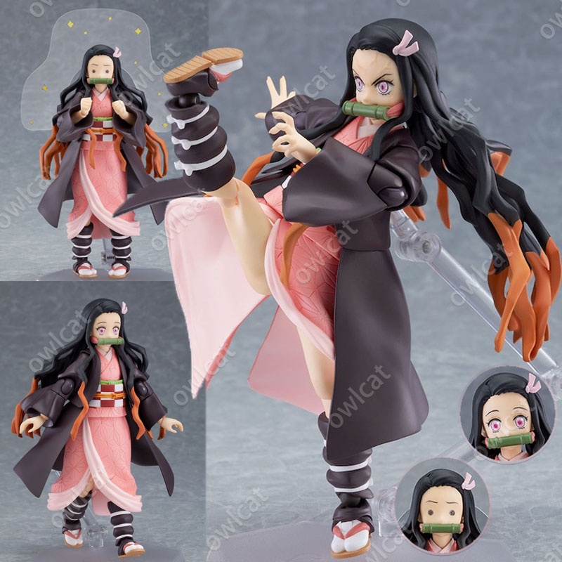 Mô Hình Nhân Vật Demon Slayer Tanjiro Nezuko  14cm Action Figure #498-DX #508-DX Anime Kimetsu No Yaiba Figurine Kamado PVC Packed in Box Model