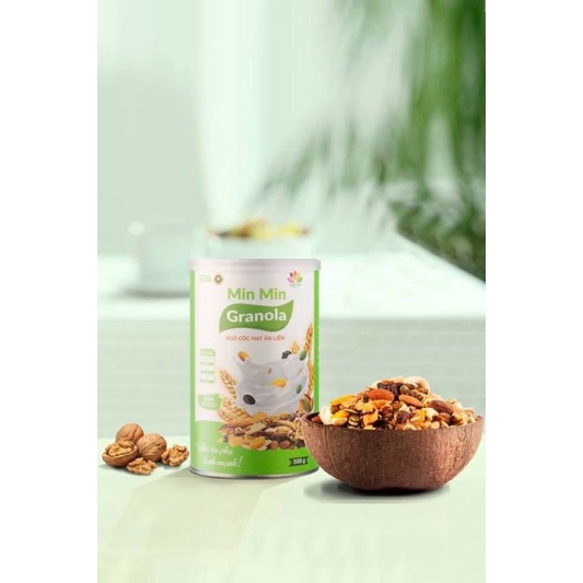 Ngũ Cốc Hạt Ăn Liên Granola min min hộp 500g