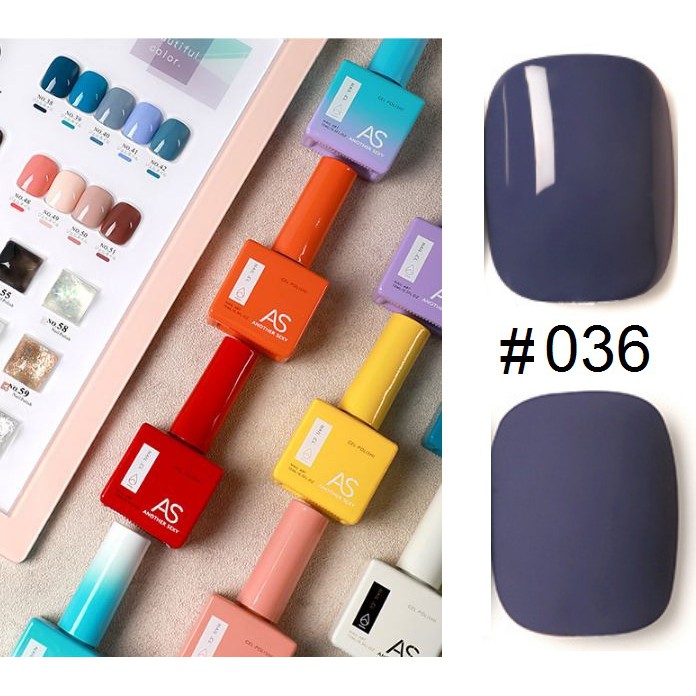 Sơn Gel AS chai Vuông mẫu mới Mã Vk 36.40 ( Cam Kết Chính Hãng _ chọn màu tự do hơn 2000 màu)
