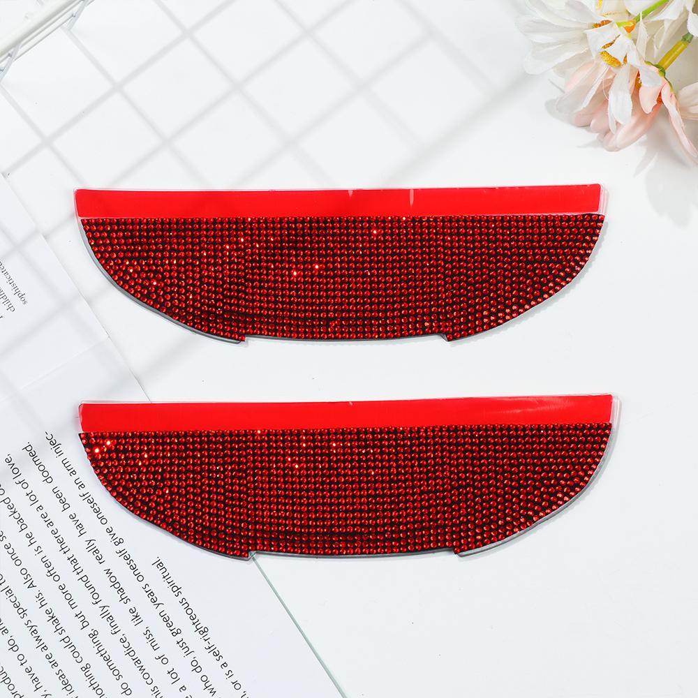 MYRONGVN Miếng Dán Màu Sắc Lấp Lánh Trang Trí Gương Chiếu Hậu Xe Hơi