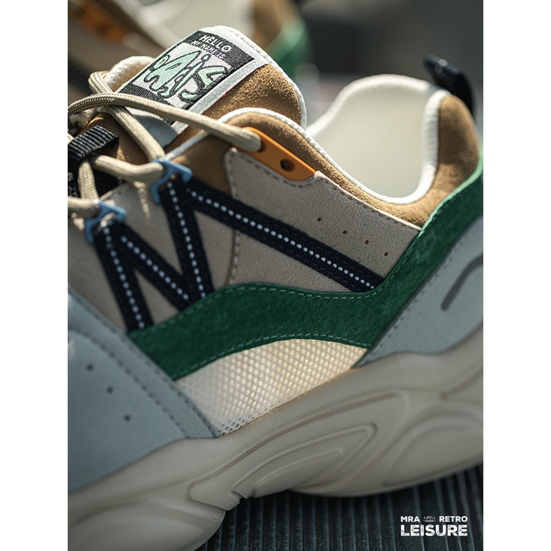 MADEN Giày Thể Thao Chạy Bộ Phối Lưới Thoáng Khí Thời Trang Mùa Hè Phong Cách retro Dành Cho Nam 2022