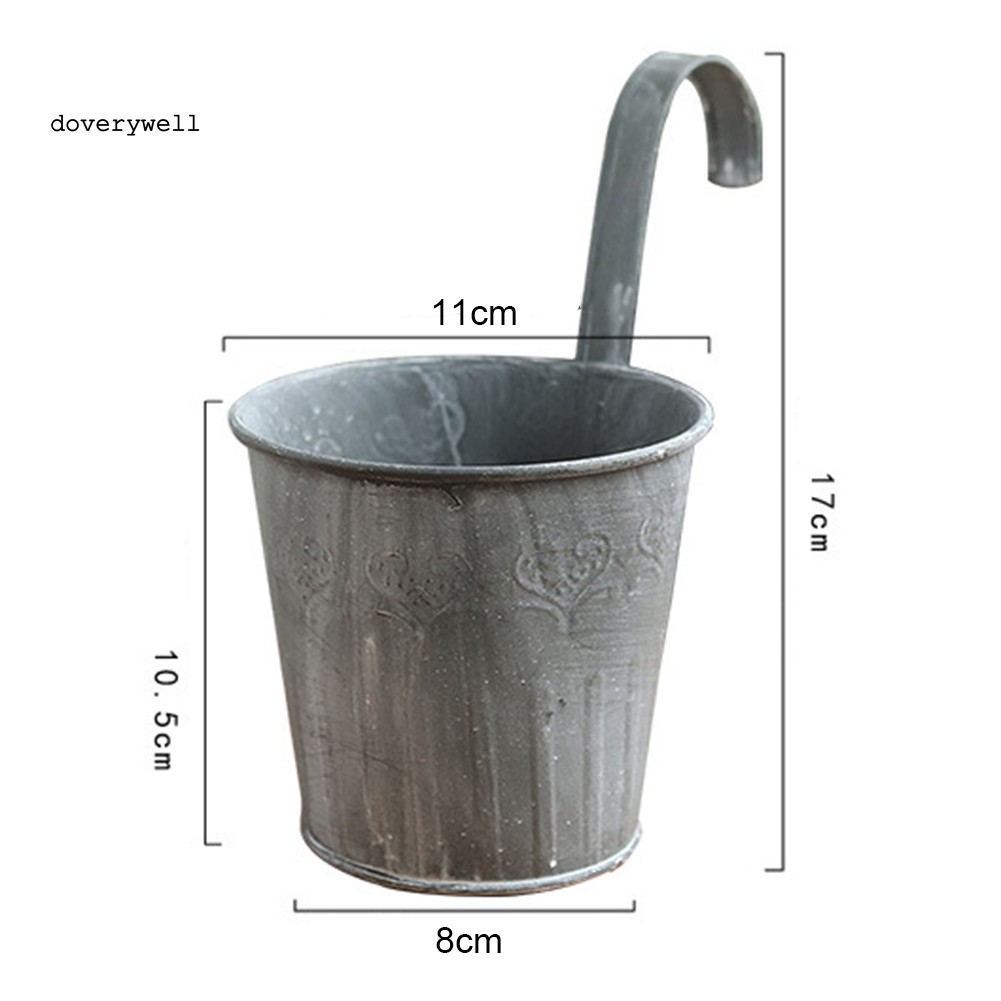 Chậu hoa treo trang trí ban công bằng sắt phong cách cổ điển độc đáo