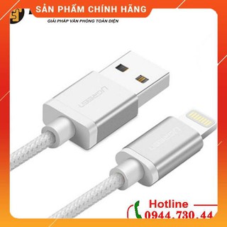 Cáp sạc Iphone Lightning 2m bọc lưới UGREEN 30586 dailyphukien