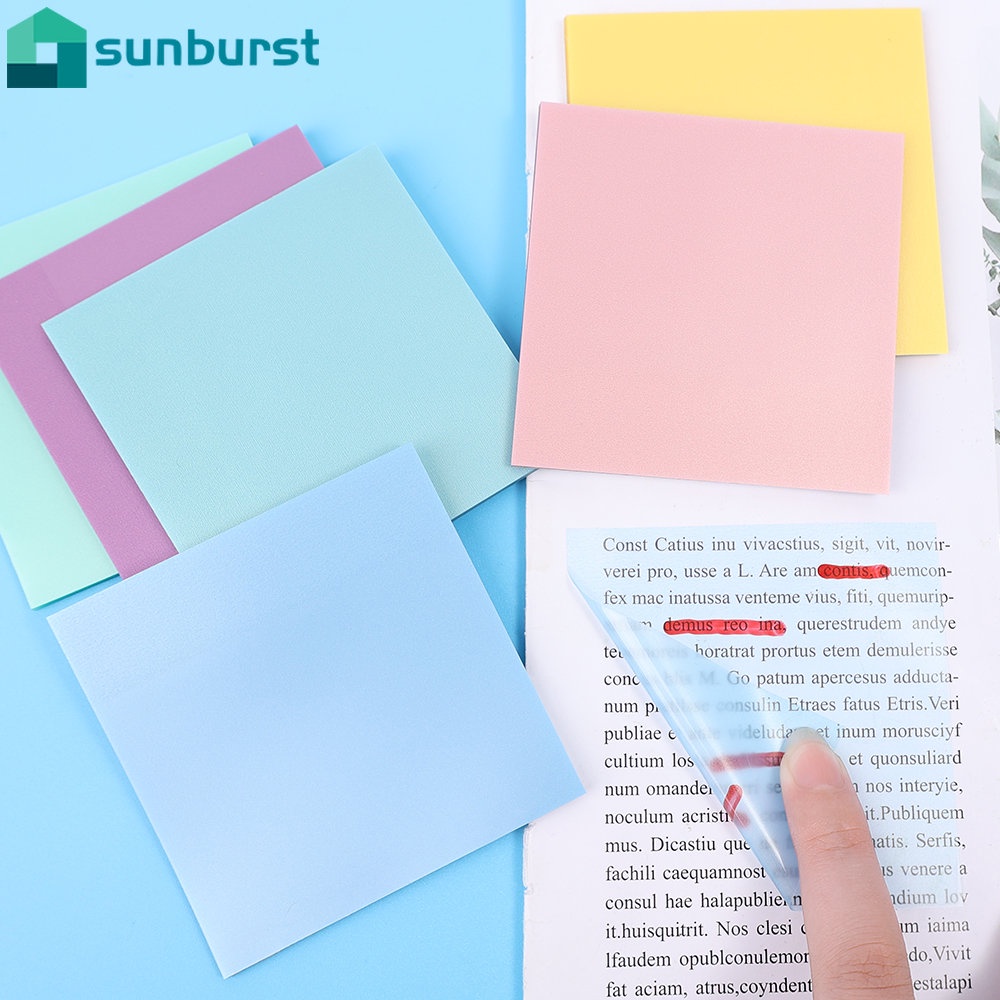 Giấy Dán Ghi Chú 7.6 * 7.6cm Hiệu Ứng Trong Suốt Xinh Xắn