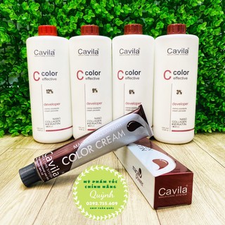THUỐC NHUỘM CAVILA KHÔNG HƯ TỔN TÓC + OXY TRỢ NHUỘM