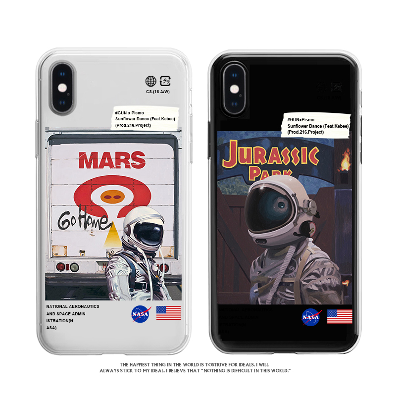 NASA Ốp Lưng Phong Cách Phi Hành Gia Cho Samsung S20 S20Ultra S30 S10Plus S10E S9 S8 + S7Edge S10-5G