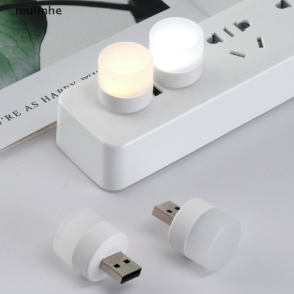 Đèn Đọc Sách Bảo Vệ Mắt Hình Tròn Nhỏ Kết Nối USB Tiện Dụng